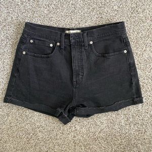 Madewell High-Rise Denim Shorts in Lunar Wash (size 27)